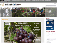 Tablet Screenshot of calvisson.com